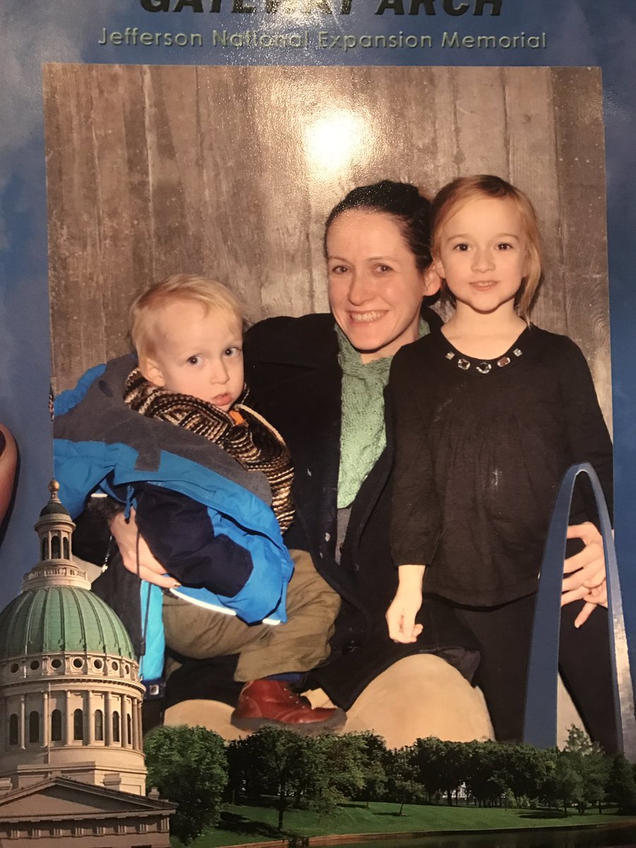 bohndrake's tweet photo. Things I find when I pack: photo from our trip to the Gateway Arch in St. Louis. Traveling by plane with these two was an epic feat but happy I did it #memories #singleMomStrength https://t.co/0I6OarXZV1
