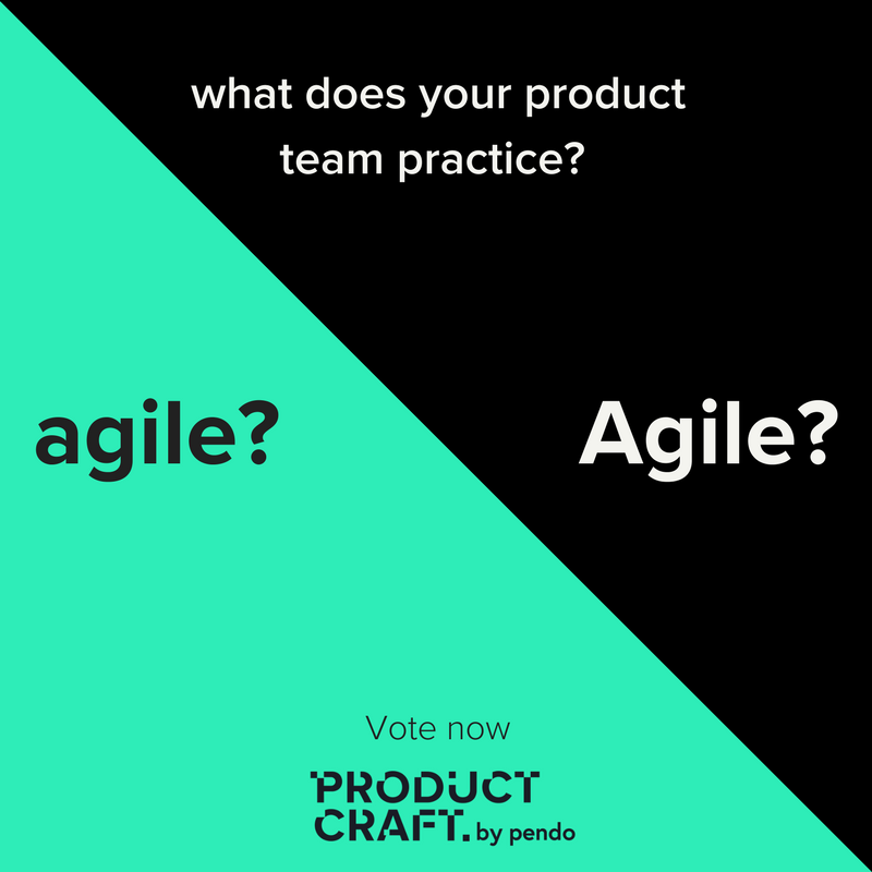 Product_Craft's tweet photo. In this week's #productpoll: which #agile are you practicing? Capital A or lowercase a? (tool or lifestyle) Vote now:https://t.co/kqtd362fo2 #ProdMgmt https://t.co/SnYDkJTIw9