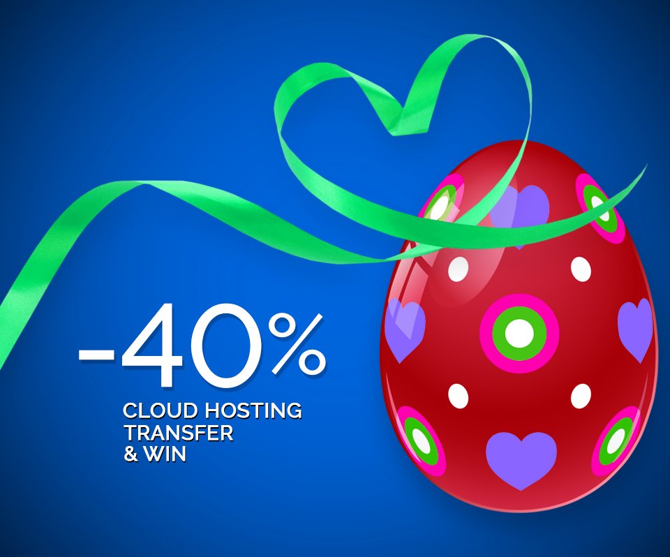 mediahostGR's tweet photo. -40% Σε όλα τα ετήσια πακέτα Cloud Shared Hosting! Κουπόνι: easter40 μέχρι και 08/04/2018 - https://t.co/cZ9GSQ7Alm https://t.co/d5UNSI0OtV