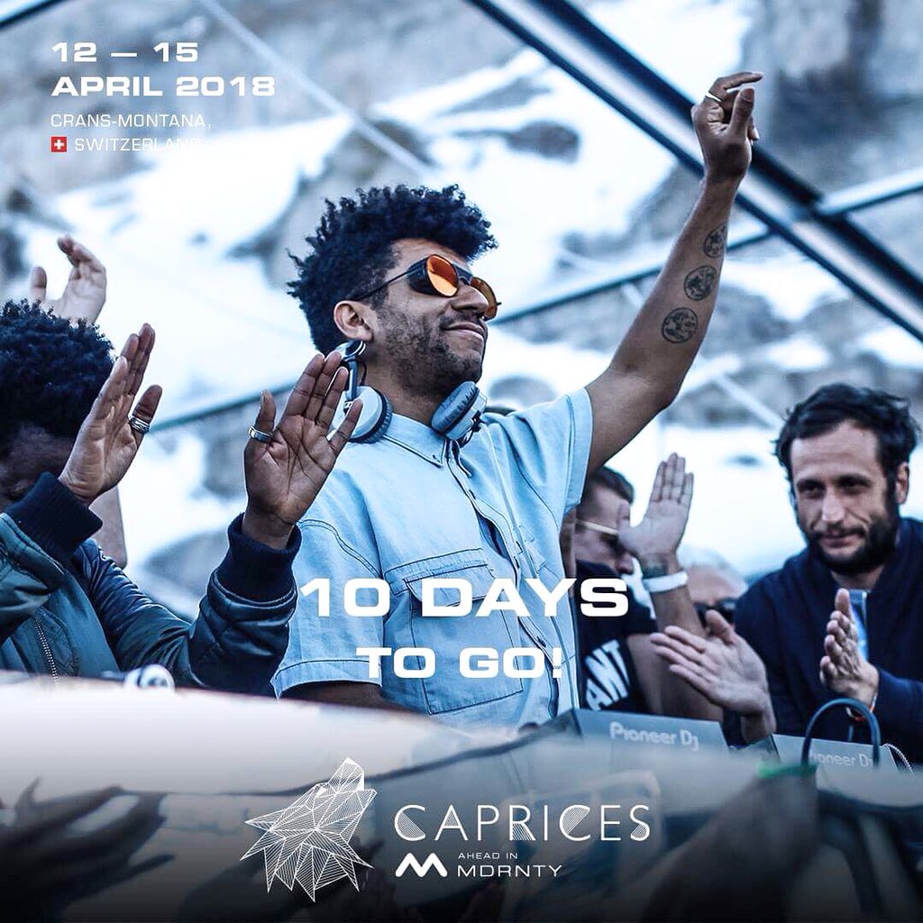 Caprices_fest's tweet photo. Only 10 sleeps until we all gather in the beautiful Swiss Alps. Can you really miss this? Plus que 10 jours avant de tous se retrouver au sommet des Alpes! Carrément immanquable: Link in bio ⬆️ #caprices2018 https://t.co/sbH1h1PCaX