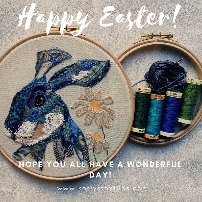 kerrystextiles's tweet photo. Hope you all had a wonderful #EasterWeekend... looking forward to the #the100dayproject over the next few weeks... #HandmadeHour #CreativeBizHour #devonhour https://t.co/eePAzaz2U4