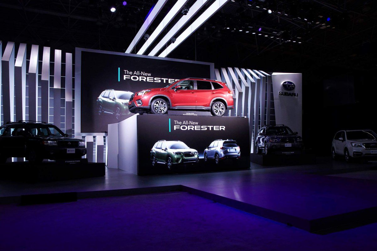 SubaruRD's tweet photo. Estreno mundial...
➡ Forester 🌠🌠
La quinta generación del modelo Forester fue  presentado en el show de autos de Nueva York. 
video by #subaruglobal
⏬
#Subaru #NewForester #newyork #5Generación #AvelinoAbreuSAS #AutosShow https://t.co/arMLd68vta