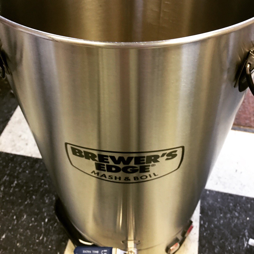 **NEW BREWING EQUIPMENT** The new Brewer's Edge Mash &amp; Boil takes the bulkiness and complexity out of mashing at home with a compact unit you can plug in anywhere. Great for brewing in tight spaces! Now available @homebrewheadquarters #homebrewheadquarters #HBHQ #homebrewing