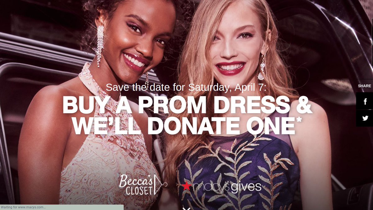 CommunitiesONHS's tweet photo. Are you looking for a Prom Dress? @Macys is having a buy one give one sale this Sunday, April 7! With every purchase of a prom dress you are giving a girl a chance to make memories. If you miss the sale at Macy's don't worry! @dress_onhs will be open 4/16 @BeccasClosetOrg https://t.co/sFTtCW93oY