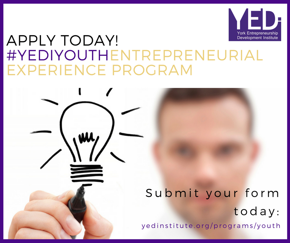 YEDInstitute's tweet photo. Spread the word: #YEDI and #LaunchYU are launching a new Youth Entrepreneurship program. Funding, education and mentorship #YEDIYouth: https://t.co/tdM7NSqZxi https://t.co/TlL9cIR5CC