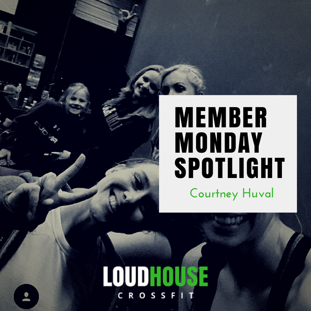 LoudHouseCF's tweet photo. Member Monday Spotlight - Courtney Huval  CLICK THE LINK in our Instagram bio @loudhousecrossfit then click Testimonials #CrossFit https://t.co/0L7r3IniD0