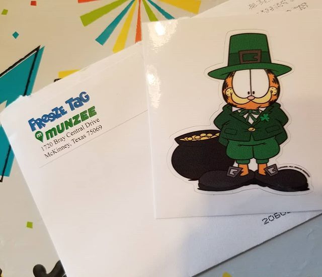 RiGoroforusVeda's tweet photo. My #garfieldgo prize arrived! He's so cute! #freezetagmunzee #garfield https://t.co/LU7excXgIR https://t.co/ClJhLMSOso