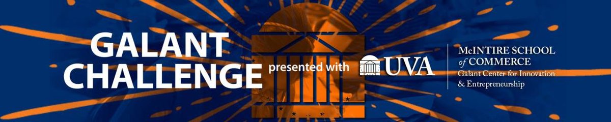 Did your <a href="/UVA/">UVA</a> #startup submit an entry for the #GalantChallenge? If our advisory team decides your venture is a fit for investor consideration, you will be notified by Friday, April 6, 2018!  #McIntire