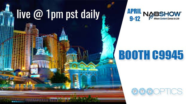 ptzoptics's tweet photo. One week from today we'll be on the #NABShow floor! Any of our followers making it this year?? 😆👏
#VIPATNAB https://t.co/36DRLAeWk5