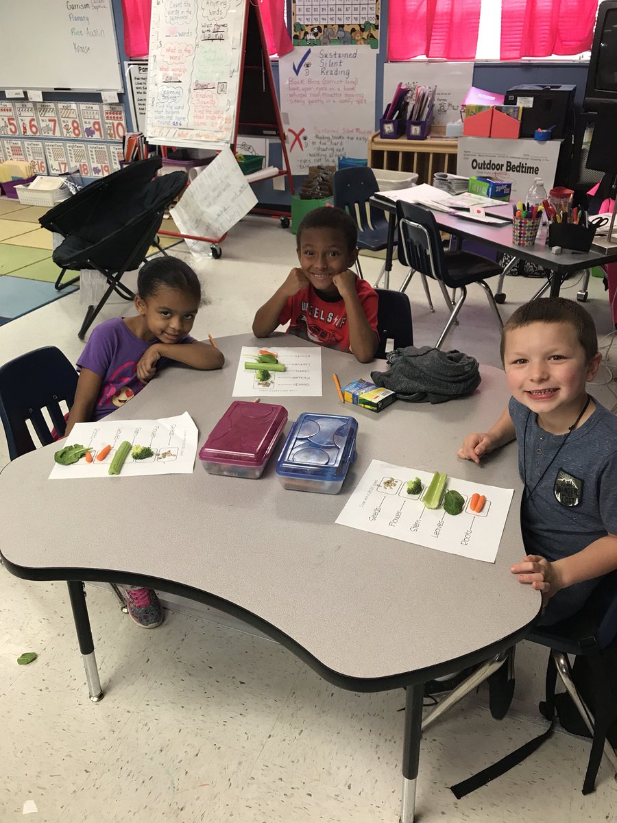 Launching our new ALU in Kindergarten with an edible plant. Yummy!