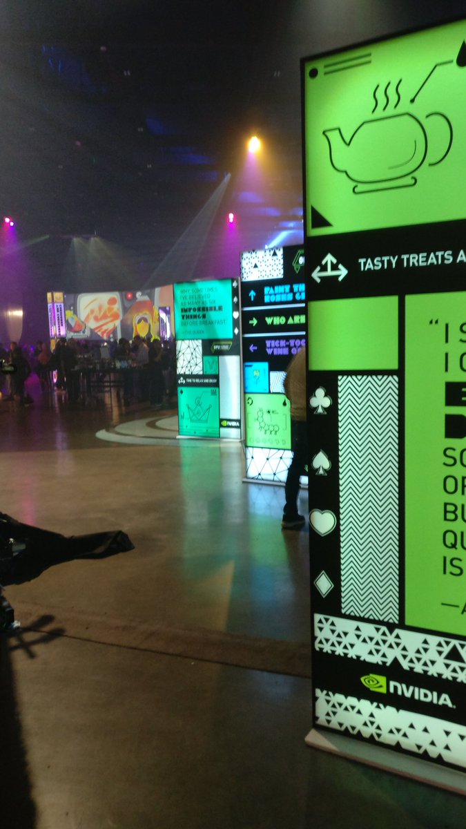 letos_ai's tweet photo. Look who managed to sneak into NVIDIA #GTC18 party.. https://t.co/VpzbZFwjI0