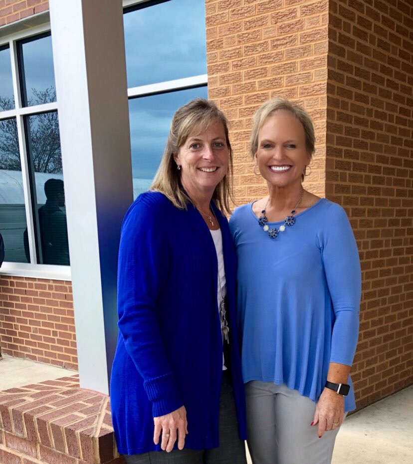 KHallatWestHigh's tweet photo. Mrs. Rumph and I are wearing blue to show our support for Autism Awareness Day!  #mshallatwesthigh #lightitup #autismworldawarenessday https://t.co/1CqW3md9qi