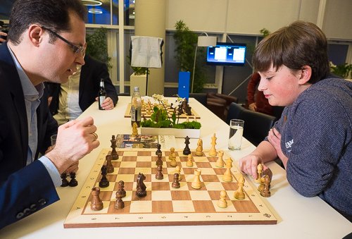 GRENKEChess's tweet image. What do you do when you just won the biggest Open in Europe and €15.000? You analyze the last game with your trainer. #leko #keymer #grenkeopen