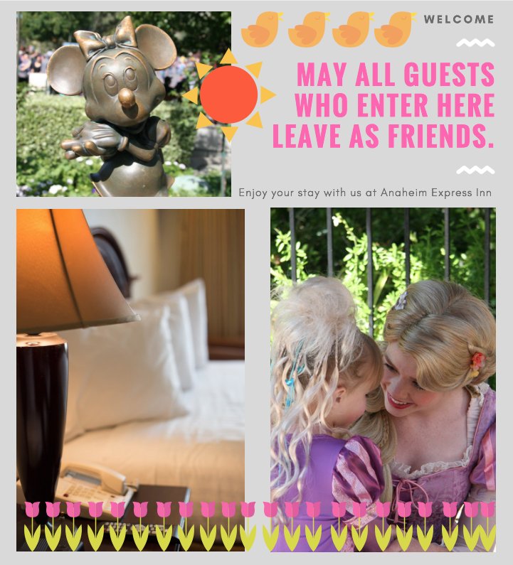 AnaheimExpress1's tweet image. Now is a good time to start making reservations for your upcoming summer stay! We are walking distance from Disneyland and only a short drive away from the beach! #California #Travel
Reserve now: anainn.com or call 888 994 2257