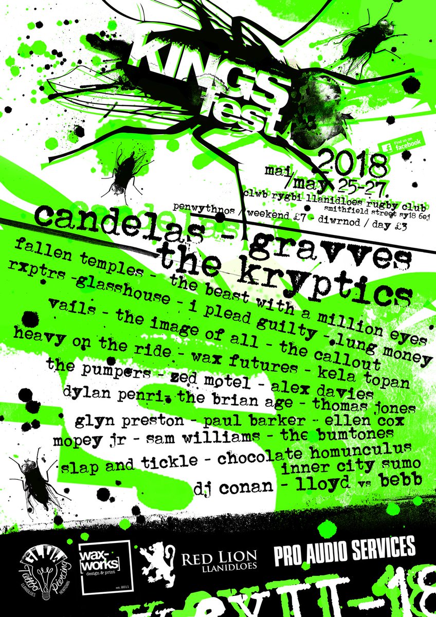 #Kingsfest2018 #kf18 @Candelasband <a href="/gravvesgravves/">GRAVVES</a> <a href="/thekryptics/">The Kryptics</a>