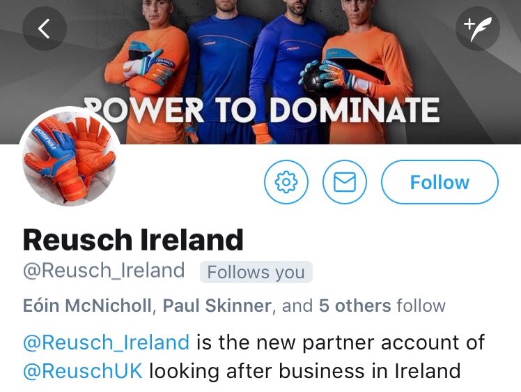 Reusch Ireland (@reuschireland) on Twitter photo This page will be discontinued later this week, to keep up to date on all our activities please follow us now <a href="/Reusch_Ireland/">Reusch Ireland</a> PLS RT This page will be discontinued later this week, to keep up to date on all our activities please follow us now <a href="/Reusch_Ireland/">Reusch Ireland</a> PLS RT