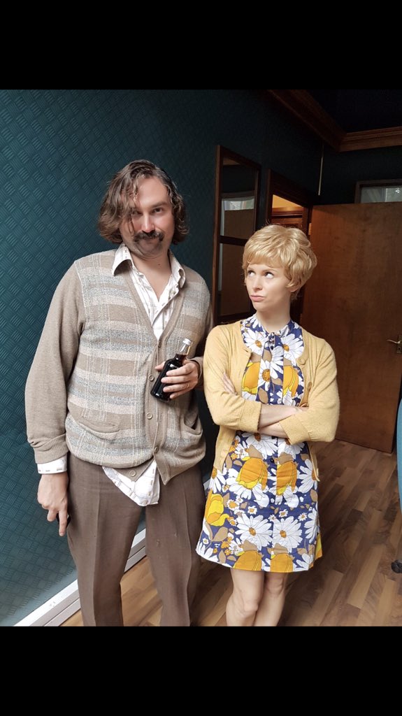dnavey's tweet photo. Starting in 20 Mins- Here’s the Wife @mirandahennessy and me in ‘Dave Allen at Peace’- on BBC TWO at 9pm. https://t.co/INaRrqhtlO