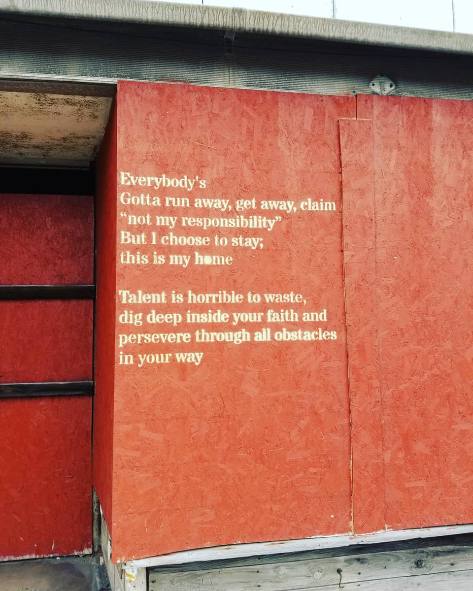 commiecap's tweet photo. @GaryAREA very happy that I finally got to see these pieces from the #garypoetryproject today. What they're doing is absolutely incredible. Art heals. https://t.co/vdoyFylmGa