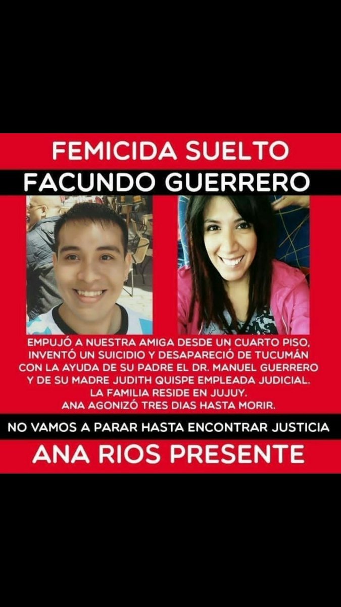 poli_fs's tweet photo. @radiomitre POR FAVOR CHICAS! Los medios tucumanos ocultan el caso de nuestra compañera y amiga ANI RIOS. Queremos que se sepa que no fue un suicidio, a Ani la ASESINÓ la violencia machista. Queremos que se DIFUNDA https://t.co/nLVNhcUnjU
