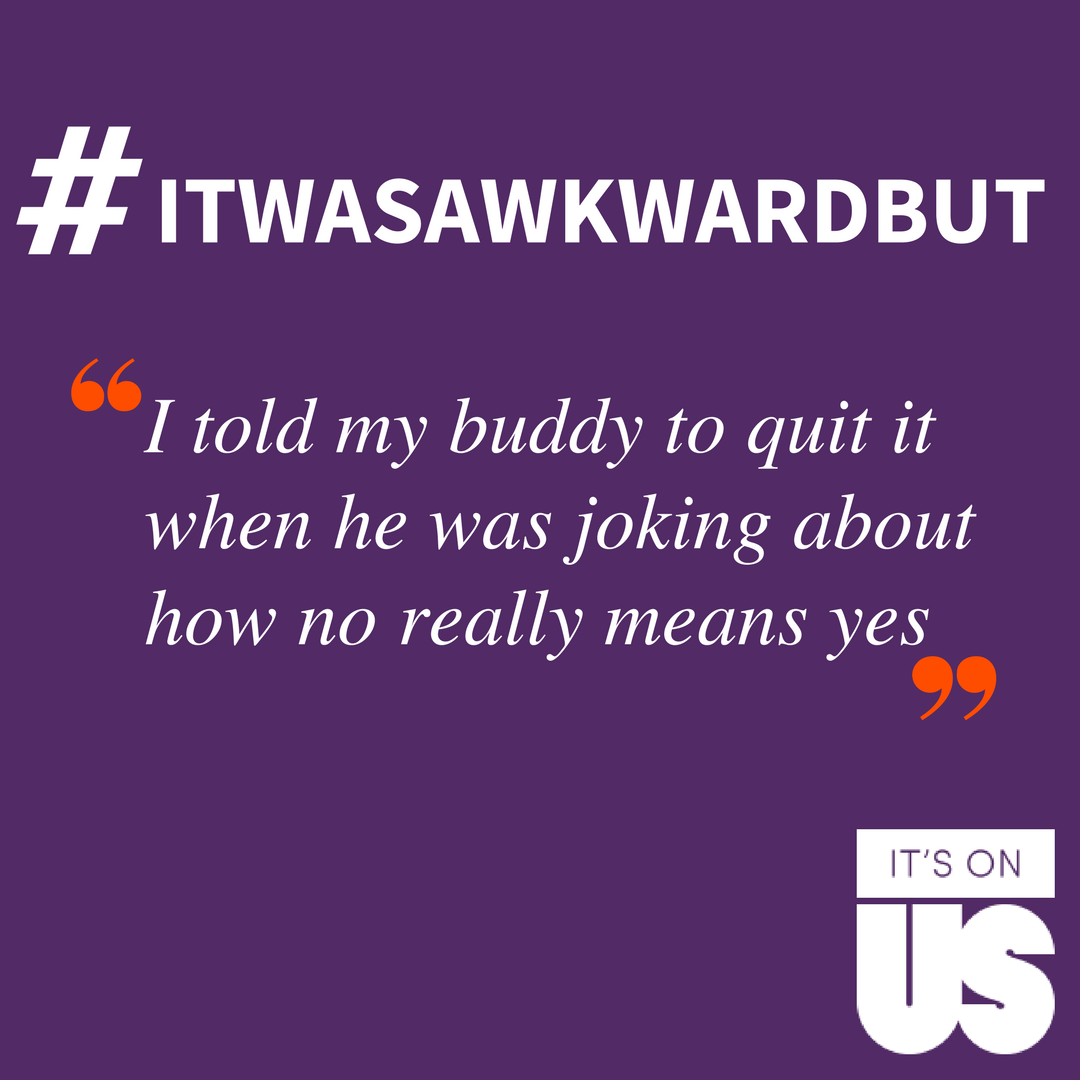 _helloimalexv's tweet image. Dear followers, 

In honor of #SAAM and the @ItsOnUs #SpringWeekOfAction, tomorrow will be an all-out push to collect active bystander stories with #ItWasAwkwardBut (example below) for our inaugural Greek Day of Action. 

Make sure to share your stories online 👇👇👇