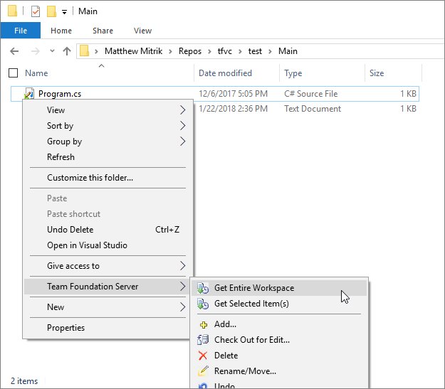 Did you know... The TFVC shell extension is now published as a standalone tool? Check it out: http://msft.social/nTuzgD
