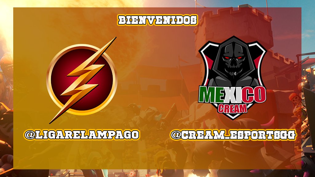 ⚡️ EQUIPO CONFIRMADO DE ESTA SEGUNDA EDICION ⚡️

Bienvenidos los jugadores de Mexico Cream (<a href="/Cream_EsportsGG/">ChichasLocas</a>) 

Llegaron los Campeones de la primera edicion mas cremosos que nunca, vienen a defender su titulo en la segunda edicion de la liga relampago

⚡️ Muchos Exitos ⚡️