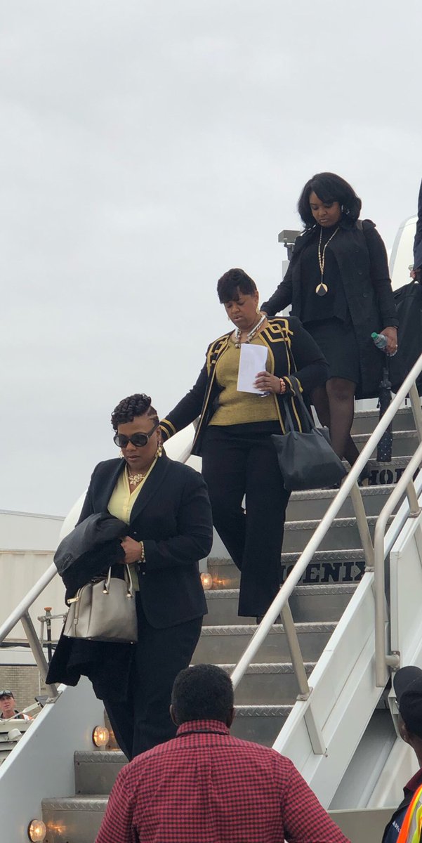 BerniceKing's tweet photo. In Memphis to commemorate the 50th anniversary of the day my father was assassinated at the Lorraine Motel. Historical. Heartbreaking. Humbling. Landing here as I did with my mother, #CorettaScottKing, and my uncle, A. D. King, 50 years ago. #MLK50Forward #MLK https://t.co/jmNZz4e6IK