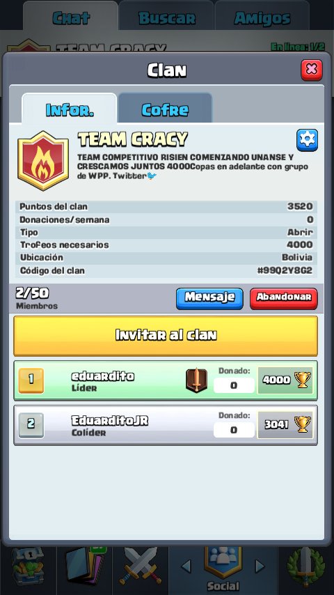 TEAMCRAZYcr's tweet photo. Buscamos Jugadores que quieran ingresar para hacer crecer este nuevo TEAM CRAZY únicos requisitos saber jugar el juego y querer divertirse en equipo @TEAMCRAZYcr  @DarkfightGT_ https://t.co/K0Mhu4oXNE