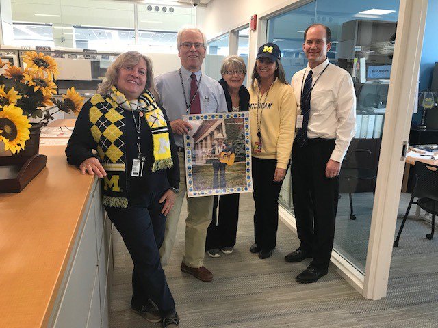 Dtw Airport On Twitter Dtw Employees Show Their Support For Umichbball With Maize And Blue Attire And An Autographed Poster Of The Beloved Ann Arbor Musician Shakey Jake Go Blue Flydtw Https T Co Ihfdpmnuej