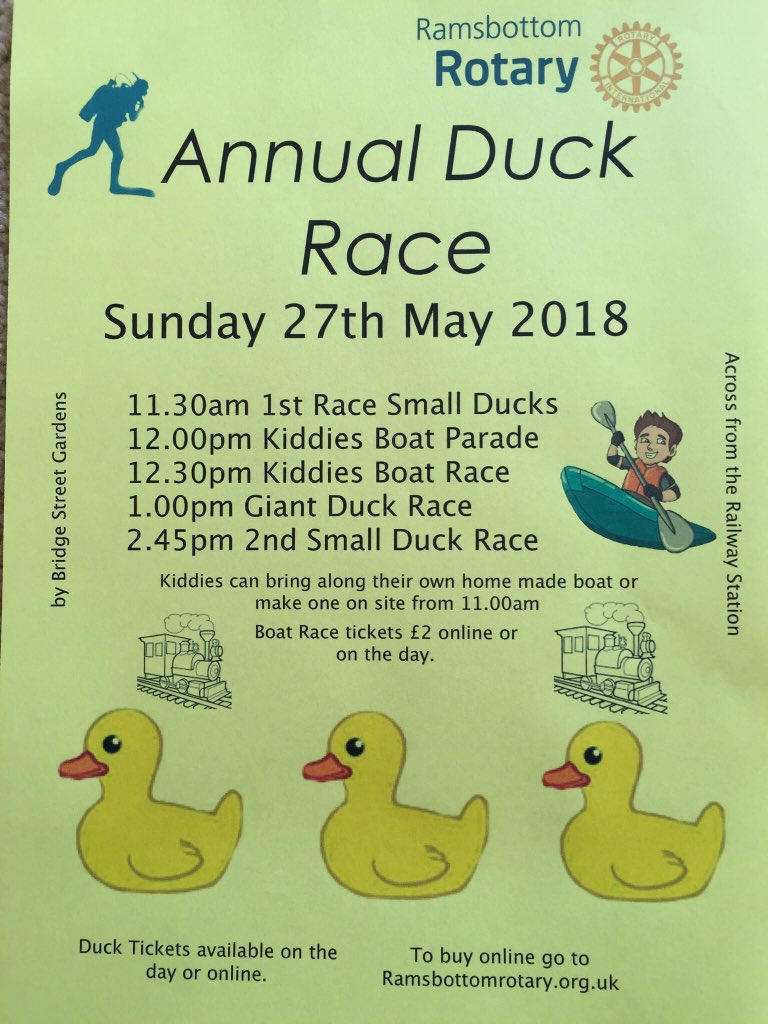 This is last years Kiddies Boat Race winner, bring them along &amp; build a boat, come early the parade of the boats starts at 12.00. To enter you need a ticket available at ramsbottomrotary.org.uk