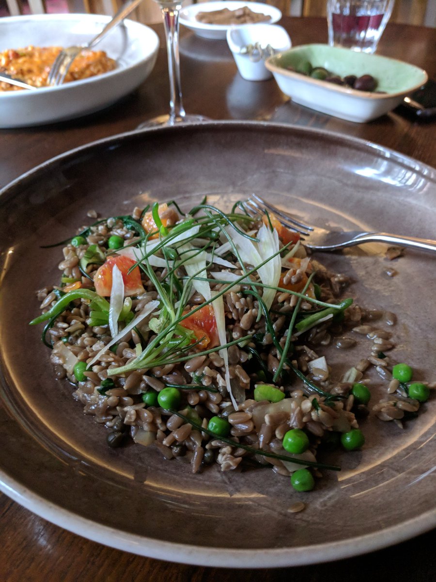 Amazing #vegan lunch <a href="/unrulypig/">The Unruly Pig</a> today. Delicious and imaginative. Dog friendly too!