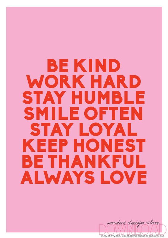 MeetMindful's tweet photo. A guide to stumbling through life. 🚶
#bekind #workhard #stayhumble #smileoften #stayloyal #keephonest #bethankful #alwayslove #lifehacks https://t.co/F5Z7Szqk8w