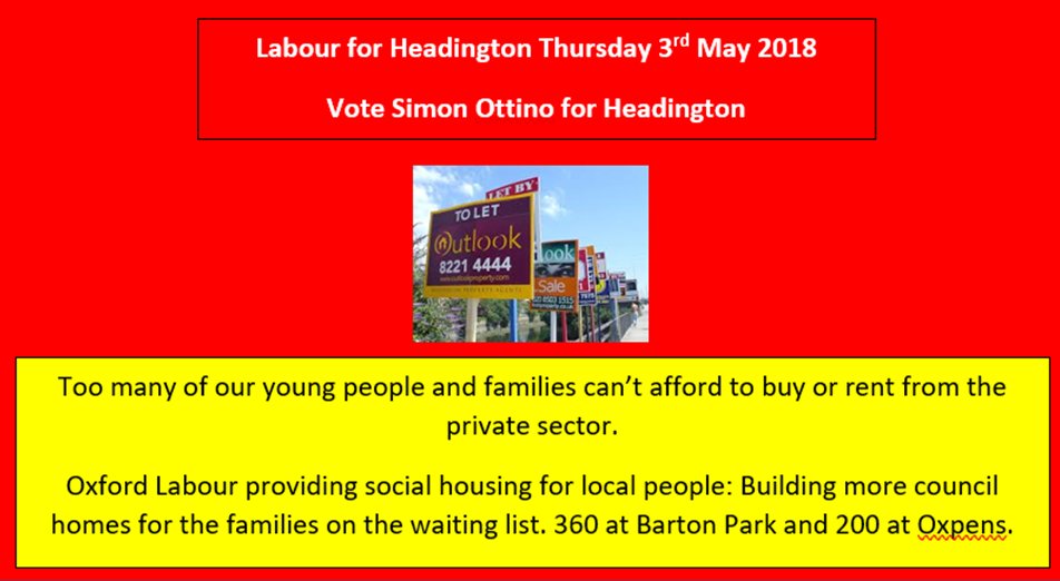 Too many young people and families can no longer afford to buy in Oxford and face insecurity and exorbitant rents in the private sector. Oxford Labour plan to build 560 more social rental properties. Imagine how much more we could do with the support of a Labour Government.