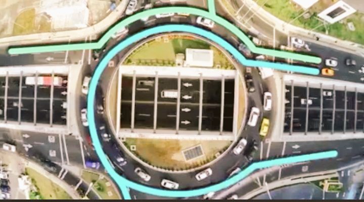 ATTTPanama's tweet photo. Sr. Conductor recuerde que el vehículo que va a ingresar a la rotonda siempre debe ceder el paso a los que circulan por dentro. 
La #SeguridadVial es compromiso de todos. https://t.co/kVJ3jAkEEt