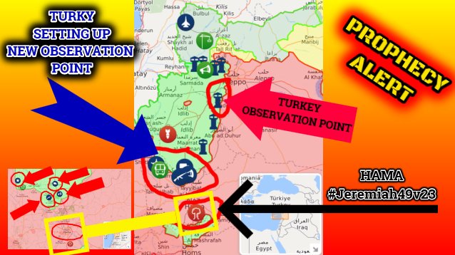 WatchmansPost's tweet photo. #Jeremiah49v23
...***("#HAMATH")*** is confounded...

#Ezekiel38v9
#ThouShaltAscendAndComeLikeAStorm...

#Turkey #TAF #Israel #IDF #Erdogan #Netanyahu

#ProphecyAlert https://t.co/KNLtHv6yYa