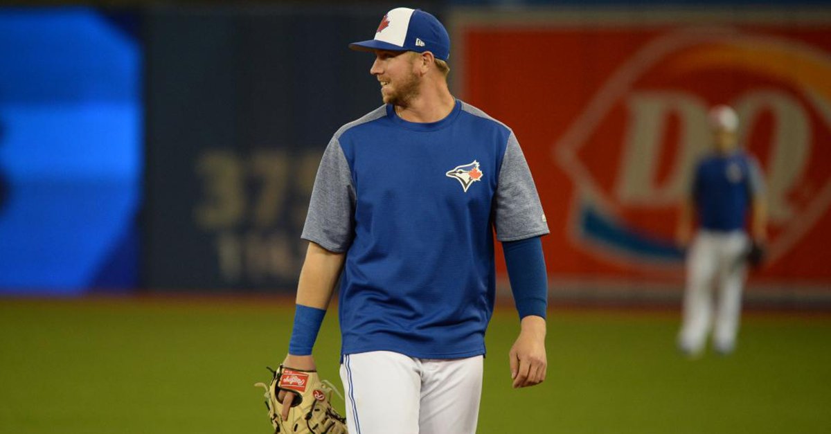 BlueJays's tweet photo. No case of the Mondays here. 😃 https://t.co/eTPqftMRHf