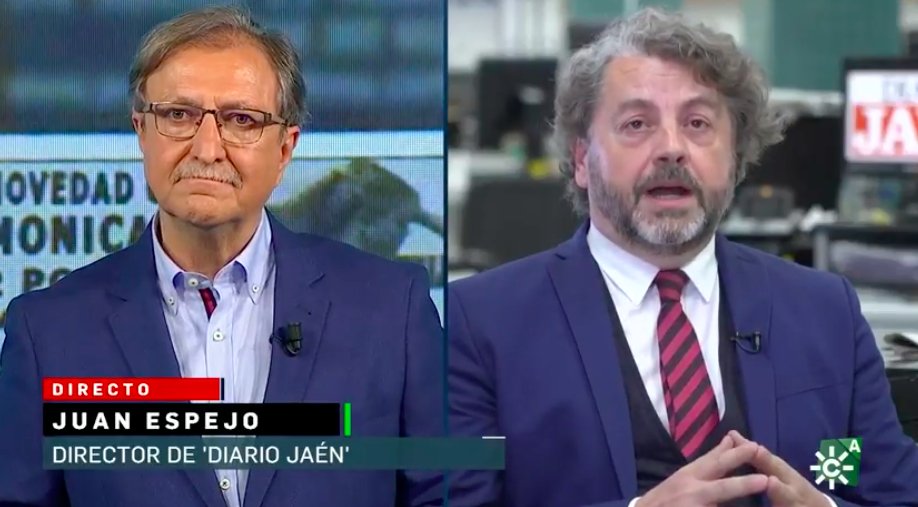 🔴DIRECTO #Jaén |  Conectamos con #JuanEspejo, director del <a href="/DiarioJAENes/">Diario JAÉN</a> y promotor del acuerdo de medios para suprimir los anuncios de contactos en@canalsur #VBVProstitución. "Los medios tenemos una gran responsabilidad y este es sólo un pequeño paso".