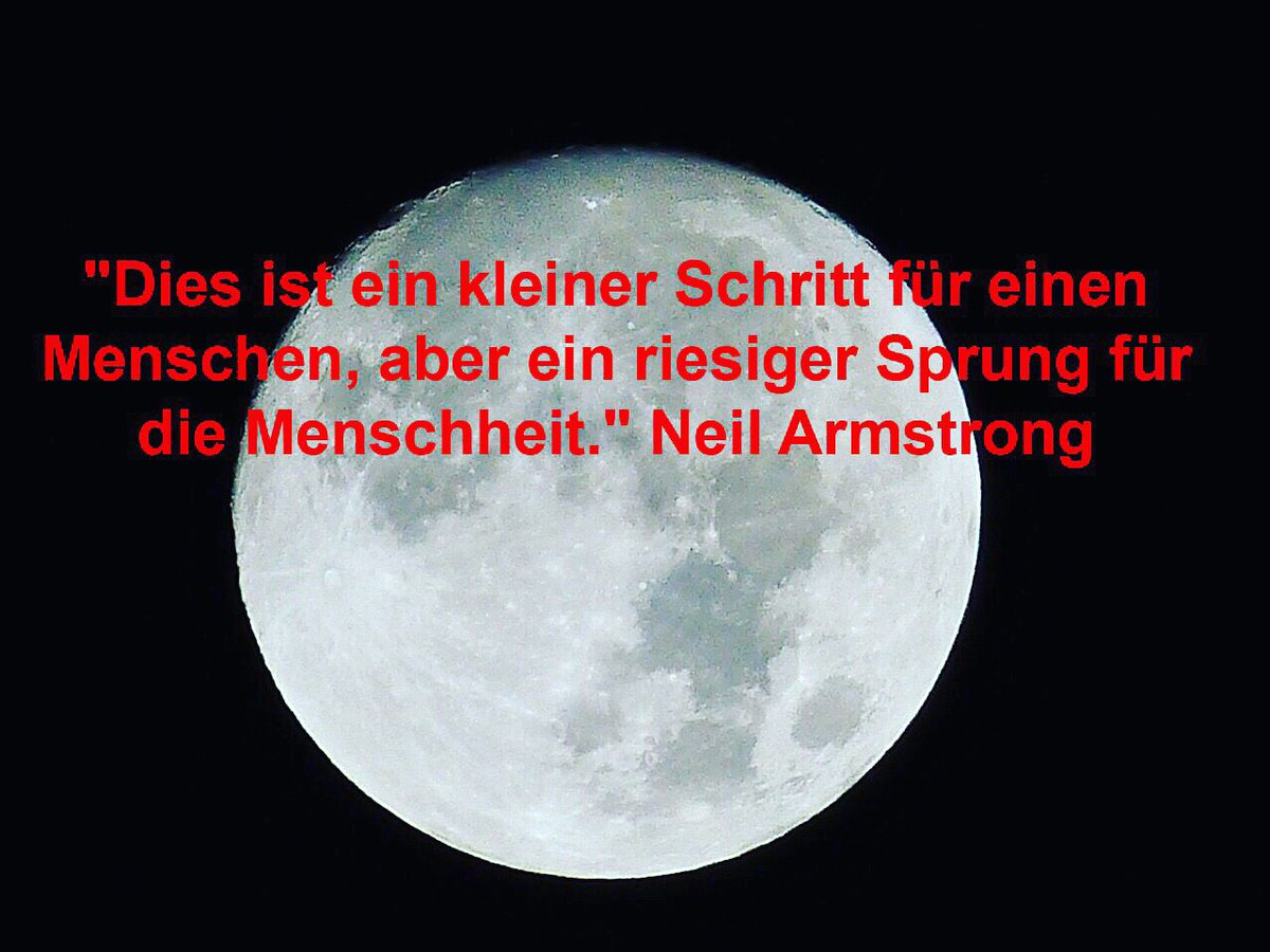 Dirk76's tweet photo. "Dies ist ein kleiner Schritt für einen Menschen, aber ein riesiger Sprung für die Menschheit." Neil Armstrong #apollo #mondlandung #apollo11 https://t.co/yZbuIulEqm