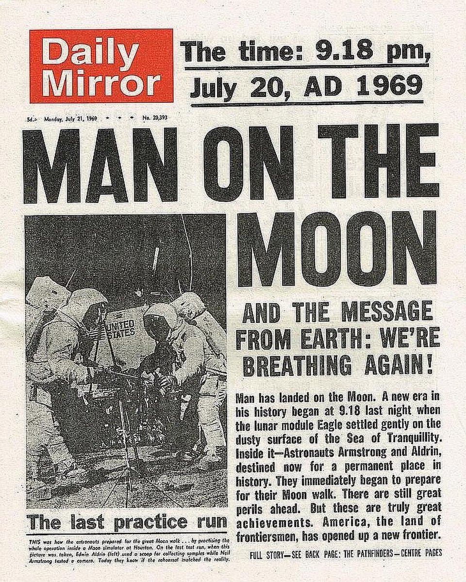 #onthisday 50 years ago, man walked on the moon. A feat that was once considered impossible is now one of humankind’s greatest achievements. That’s #innovation 👩‍🚀