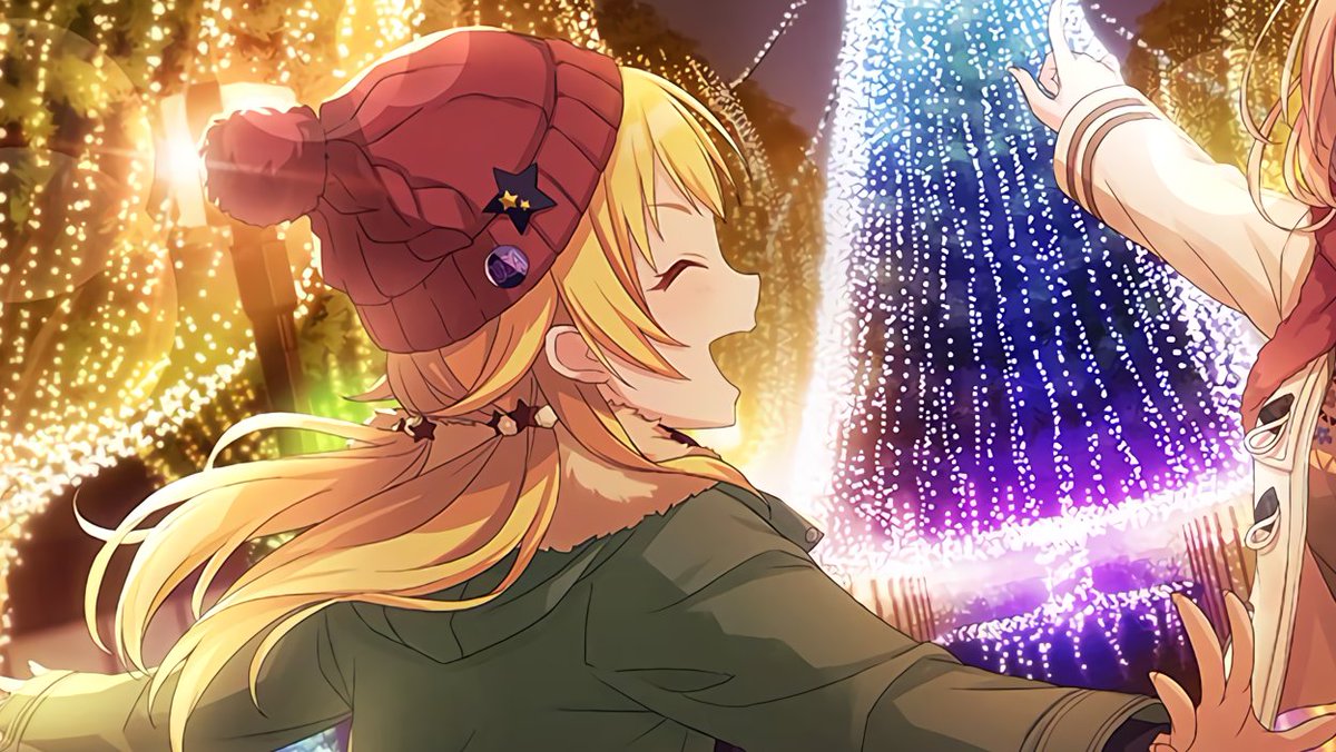 ✧ meguru hachimiya (stars) ✧out of the three, her outfits have the strongest star motif; she always wears star jewelry! being the mood-maker of the group and constant encourager to mano and hiori, her presence makes the unit shine as brighter as ever!