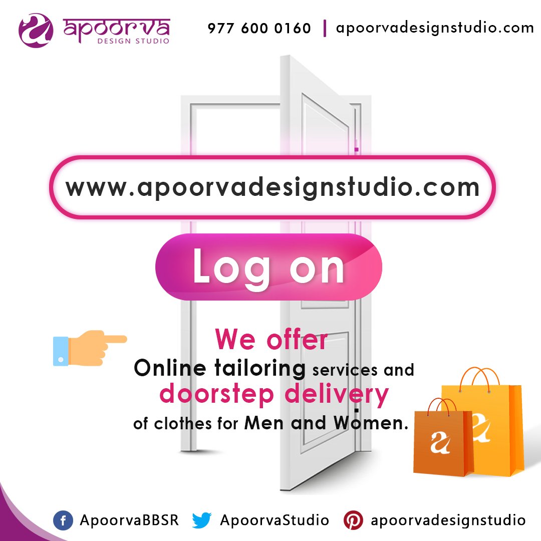 We are best in Bhubaneswar: #Apoorva Design Studio is the best #bespoke tailoring #boutique in Bhubaneswar. We offer online tailoring services and doorstep delivery of clothes for men and women.  visit us: apoorvadesignstudio.com