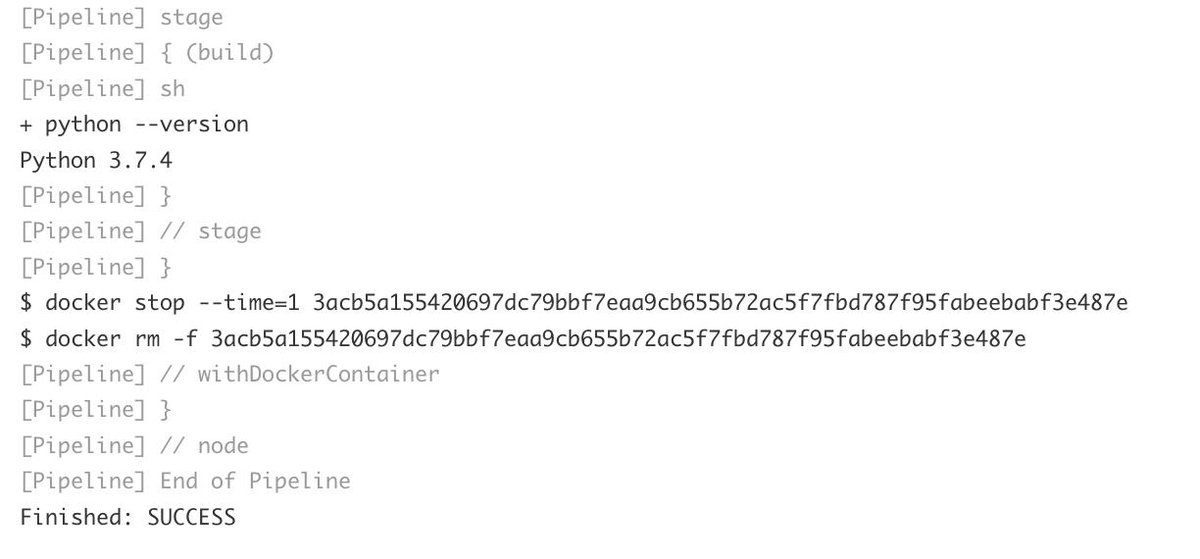 ftnext's tweet image. JenkinsのDockerコンテナ（イメージはjenkins/jenkins:lts）でdockerコマンドが使えるようにDockerfileを書き、
ジョブの中でPythonのイメージをpullしてきてPythonの処理を走らせることができました！ #mokupy
dockerが2回出てくる状況なのでエラーのぐぐり方が難しい。。
お昼の後はPython書きます