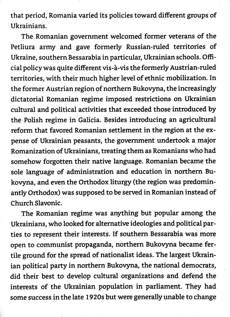 Romania also tried to colonize Ukrainian areas and reduce use of Ukrainian language.