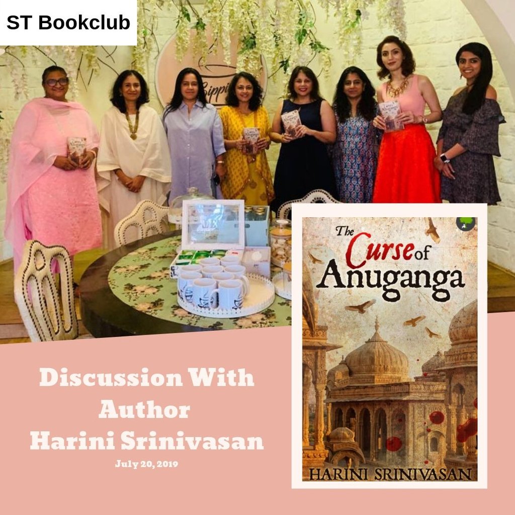 Sipping Thoughts Book Club Meet with Harini Srinivasan, Author, the Curse of Anuganga.   

#harinisrinivasan #bookclub #indianauthors #indianwomenauthors #bookstoread #bookstagram #bookworm #curseofanuganga #historicalfiction #womenauthors