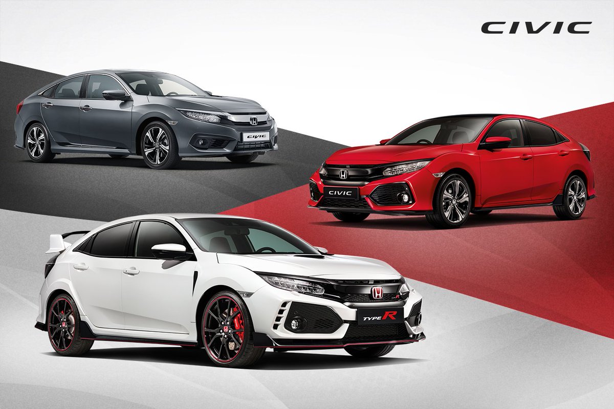 All for one and one for all. #Civic #TypeR #5Door #4Door