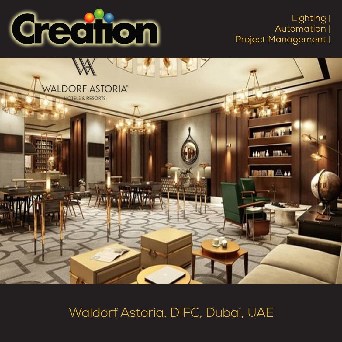 CreationGulf's tweet photo. It took 2 yrs to complete #LightControls job @WaldorfDubai It entailed #adaptation to updating #concepts, #wiring, locations, & #light #fixtures selection which was made #easy by the #modular nature of @ModeLighting's #eDIN system used here. https://t.co/nK9xGQUOX2 https://t.co/iZgpBoRv2M