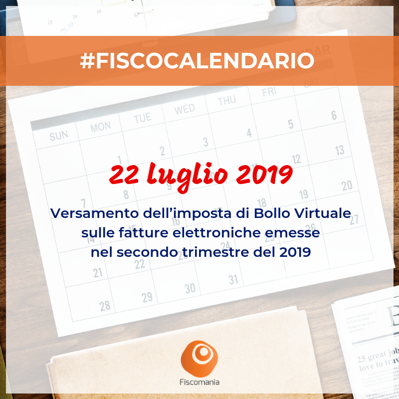Fisco_mania's tweet photo. π
#FISCOCALENDARIO π
Per chi utilizza la fatturazione elettronica, domani Γ¨ il giorno di saldo del Bollo Virtuale! https://t.co/JraZBqzS0M