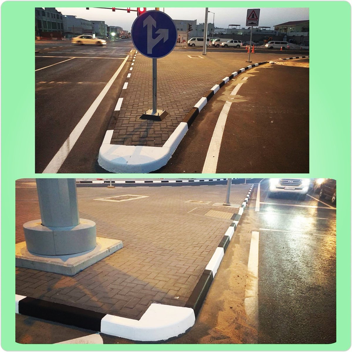 TMS_Qatar's tweet photo. TmsQatar#Tmsworks
#Tms Road marking team
#Kerbstone Painting in#Umm Al Dome
#SimplifyingRoadSafety🛑🚥and #traffficmanagement🛣️🚧🚦 https://t.co/0cqeab1Yct