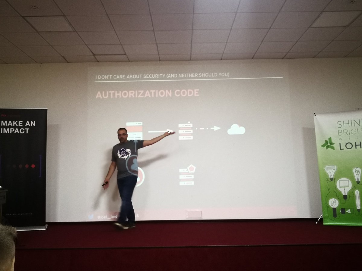 goldbergyoni's tweet image. Joel Lord breaks-down the OAuth black-box and greatly simplifies this quirk flow #OdessaJS