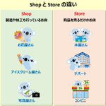 意外と混同しがち？「Shop」と「Store」の違いがこれ!